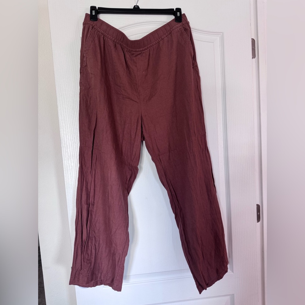 Old Navy Linen blend wide leg pants
